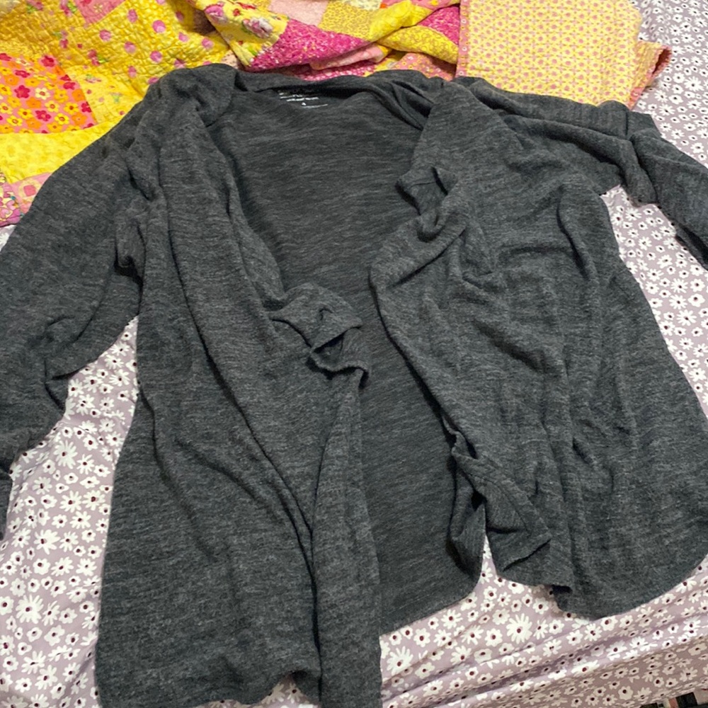 Grey knit sweater